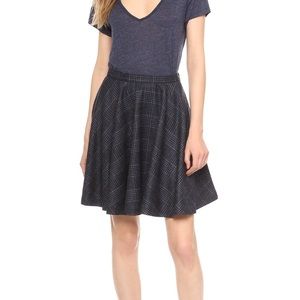 Joie Ivanna Plaid Skater Skirt